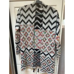 Debut Dreamers colorful‎ cardigan Sz Sm.